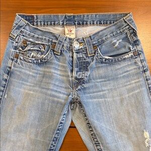 True Religion Light Blue Straight Leg Jeans